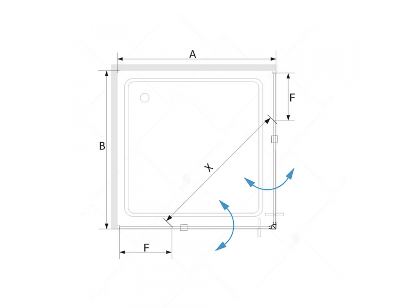 Купить Душевой уголок RGW SV-33 06323399-11 90 х 90 см квадратный, стекло прозрачное, хром