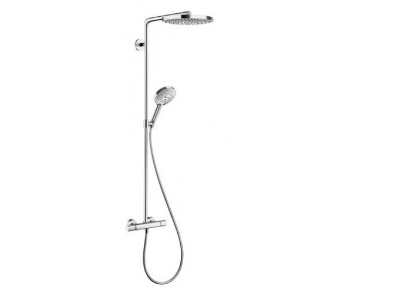 Купить Душевая система Hansgrohe Raindance Select Showerpipe S240 2 jet 27129400, белый/хром