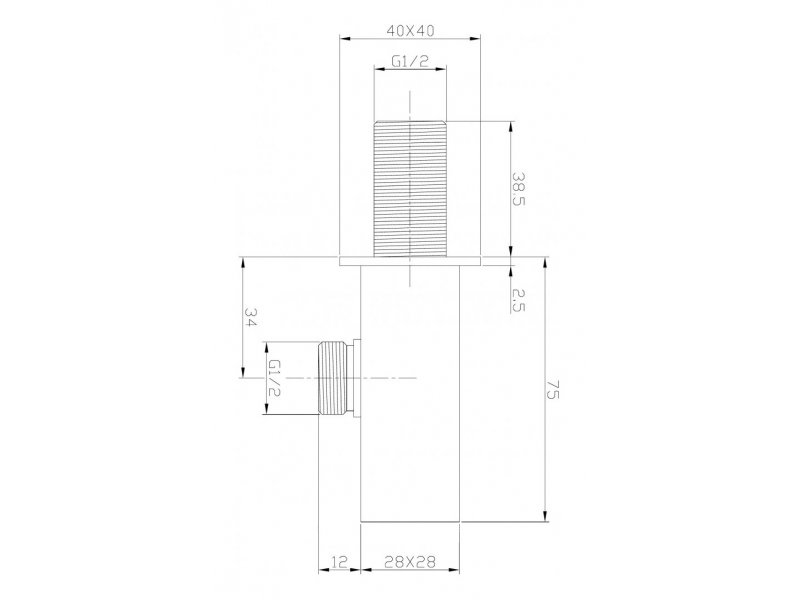 Купить Шланговое подсоединение Aquanet Square AF000-12C с держателем для душа, 252256