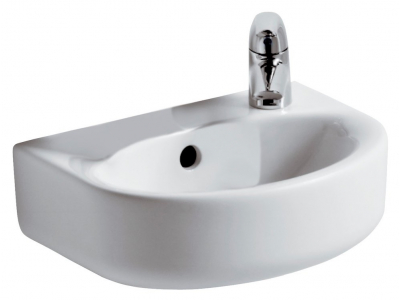Раковина Ideal Standard Connect Arc 35 см, смеситель справа, белый, E791501