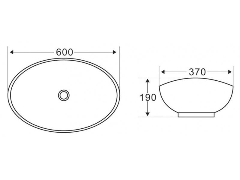 Купить Раковина Belbagno 60 см, белый, BB1087