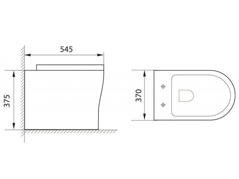 Купить Подвесной унитаз Aquanet Roll-W CL-12249D (210766) Rimless, с сиденьем Soft Close, Slimseat