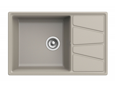 Кухонная мойка GranFest Vertex GF-V-780 L, 78х50 см, топаз