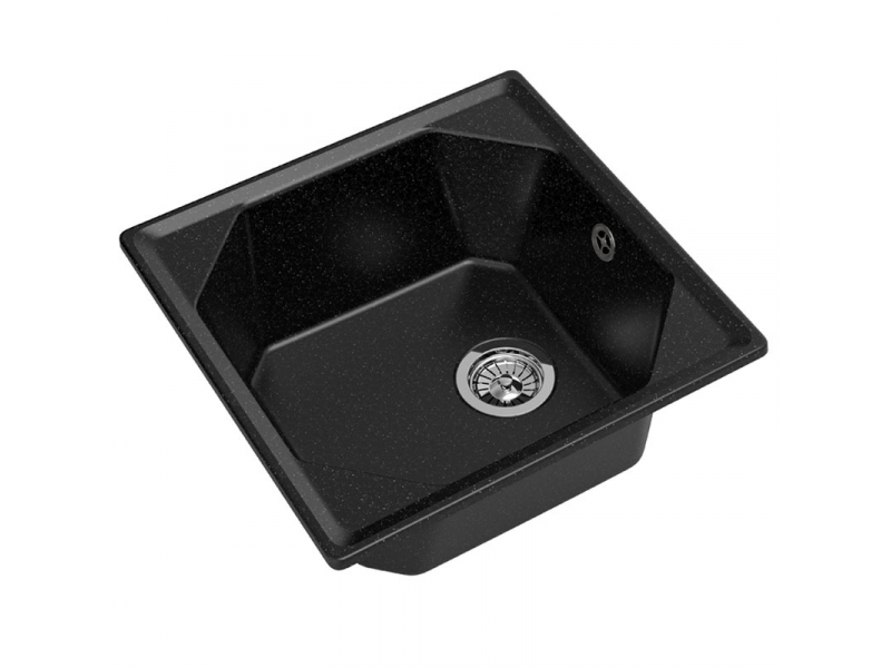 Купить Кухонная мойка GranFest Unique GF-U-500, 50х50 см, черная