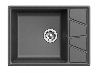 Кухонная мойка GranFest Vertex GF-V-680 L, 68х50 см, графит