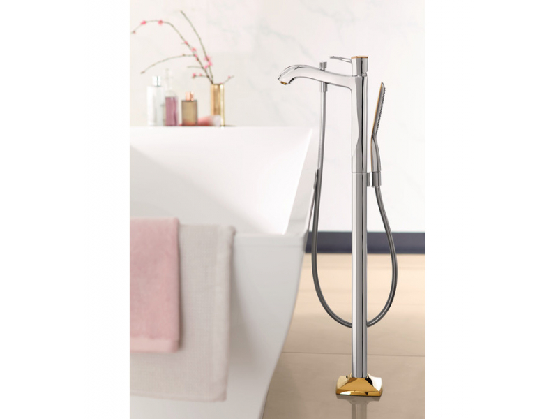 Купить Смеситель Hansgrohe Metropol Classic 31445090 для ванны, хром/золото