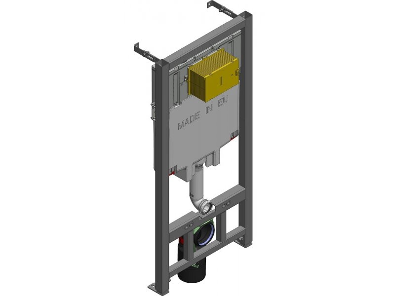 Купить Инсталляция Jacob Delafon E21750RU-00 с безободковым унитазом Struktura EDE102, сиденье микролифт, клавиша черная, (E29025+E20859-7-BMT+EDE102+E20606)