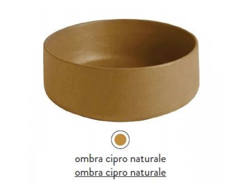 Купить Раковина ArtCeram Cognac COL005 18; 00, накладная, цвет - ombra cipro naturale, 68 х 35 х 15 см