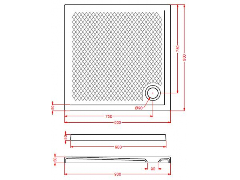 Купить Поддон ArtCeram Texture 90 х 90 х 5,5 см, PDQ008 31; 00, квадратный, цвет - sabbia matt (бежевый), из искусственного камня