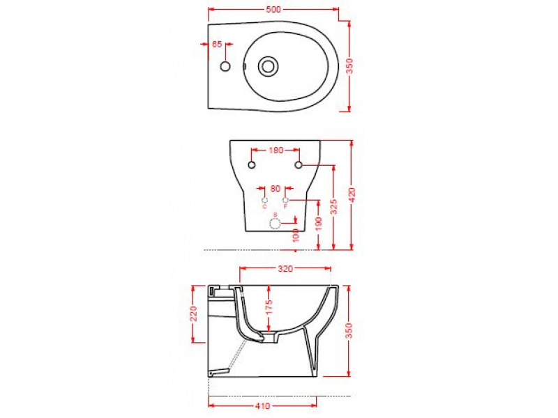 Купить Биде ArtCeram Smarty 2.0 SMB001 01; 00, подвесное