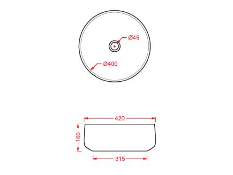 Купить Раковина ArtCeram Cognac Countertop COL001 19; 00, накладная, цвет - ombra bruciata, 42 х 42 х 16 см