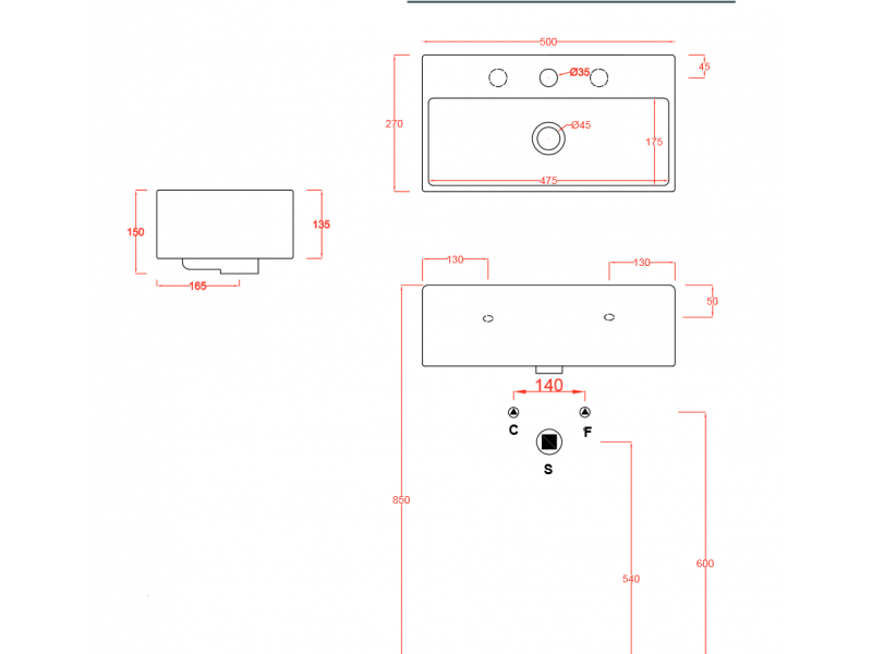 Купить Раковина ArtCeram Quadro Countertop QUL001 01; 00