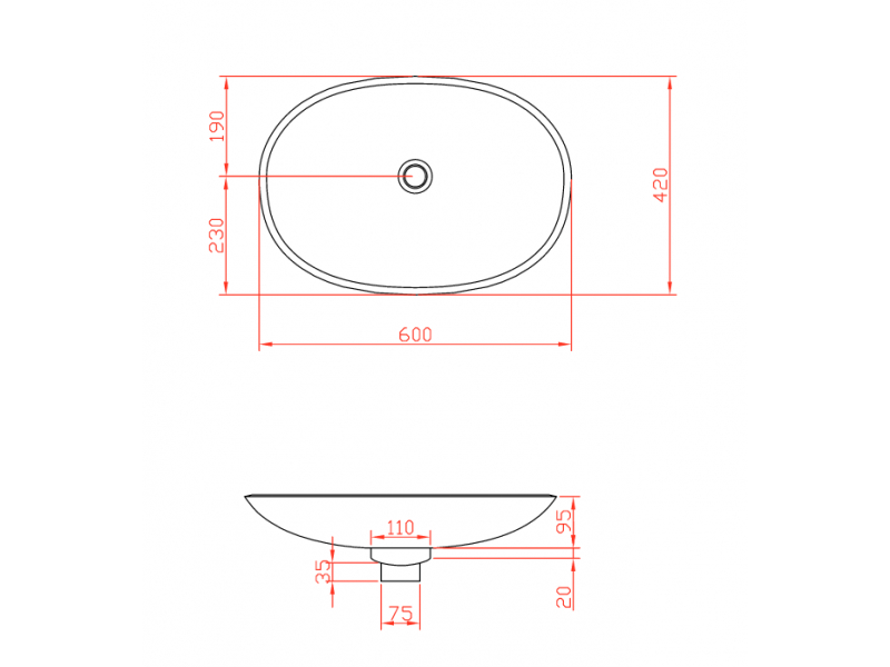 Купить Раковина ArtCeram La Fontana LFL001 01;00, овальная белая