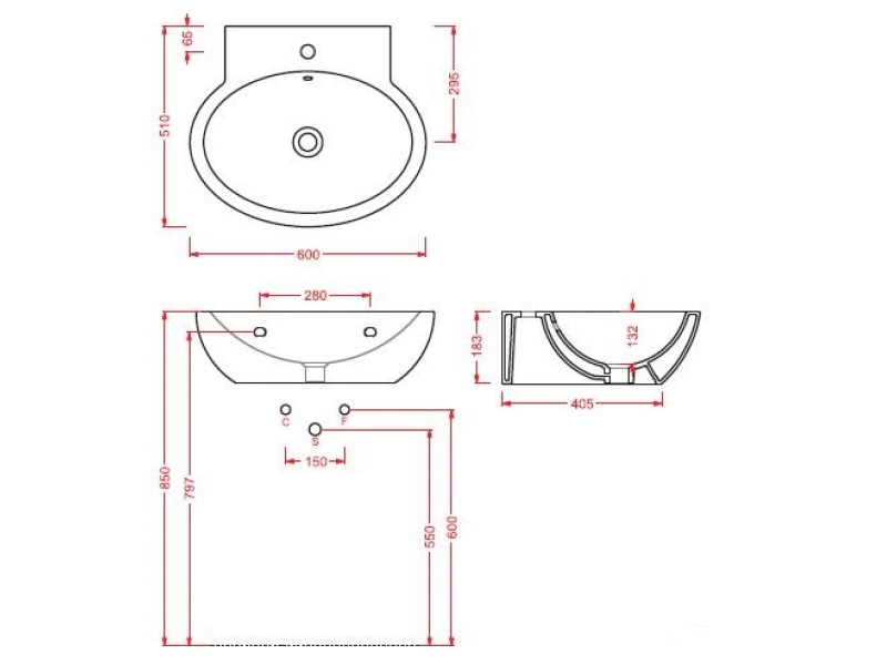 Купить Раковина ArtCeram File 2.0 FLL002 01; 00, подвесная, 60 х 51 х 18,3 см