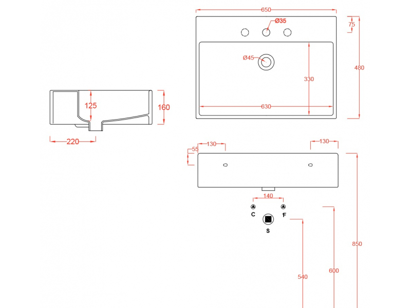 Купить Раковина ArtCeram Quadro Countertop QUL003 01; 00