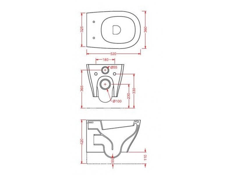 Купить Подвесной унитаз ArtCeram Ten TEV005 01; 00, белый