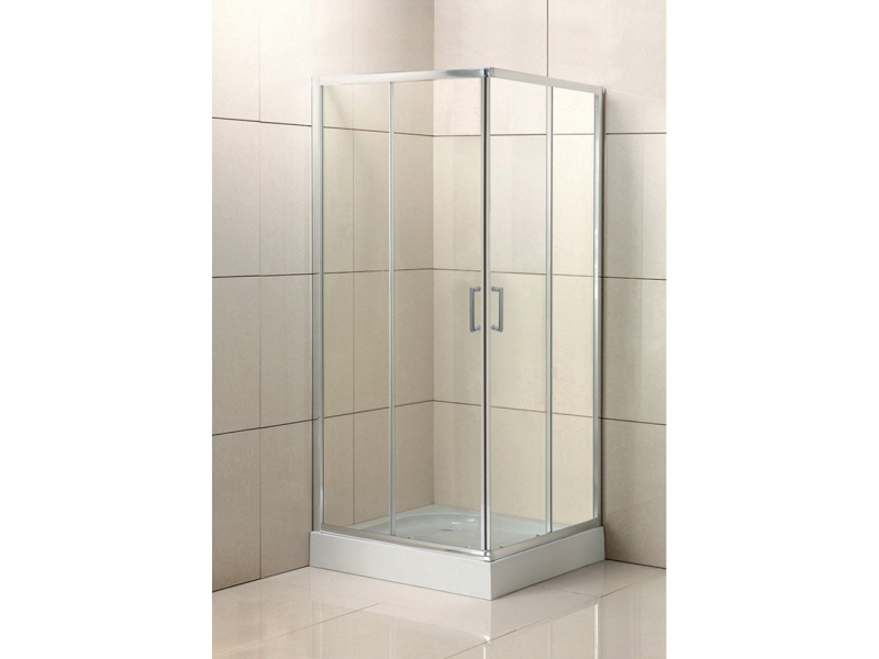 Купить Душевой уголок BelBagno UNO-195, 85 х 85 х 195 см, стекло прозрачное, профиль хром, UNO-195-A-2-85-C-Cr