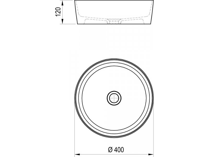 Купить Раковина Ravak Uni Slim, 40 см, цвет белый, XJX01140002