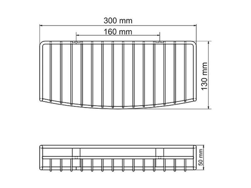 Купить Полка металлическая WasserKraft Серия К, K-1611