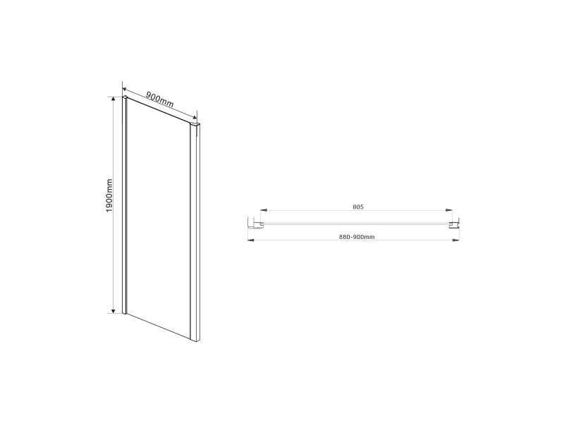 Купить Душевой уголок Vincea Intra VSR-1I901090CL, 90/100 x 90 см, прямоугольный, дверь распашная, стекло прозрачное, хром