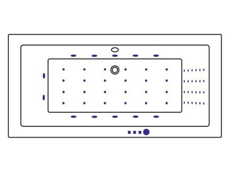 Купить Ванна гидромассажная Whitecross Savia Duo Nano, 170 х 80 см, увеличенная толщина акрила, усиленная армировка, белый/хром, 0103.170080.100.NANO.CR