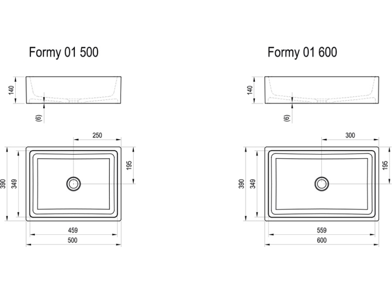 Купить Раковина Ravak Formy 01 500, белый, XJL01250000