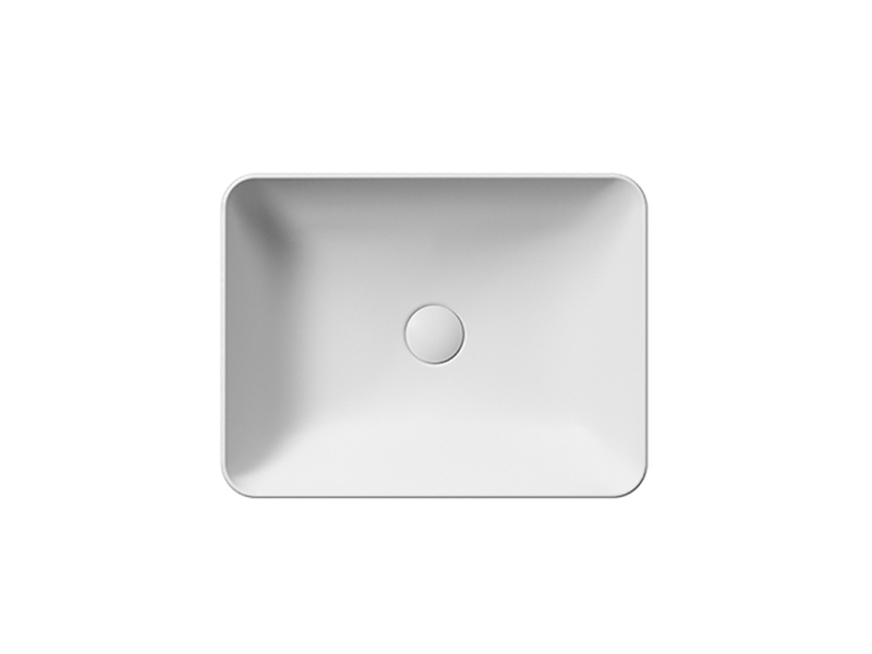 Купить Раковина GSI Nubes накладная, 50 x 38 см, белый матовый, 903709