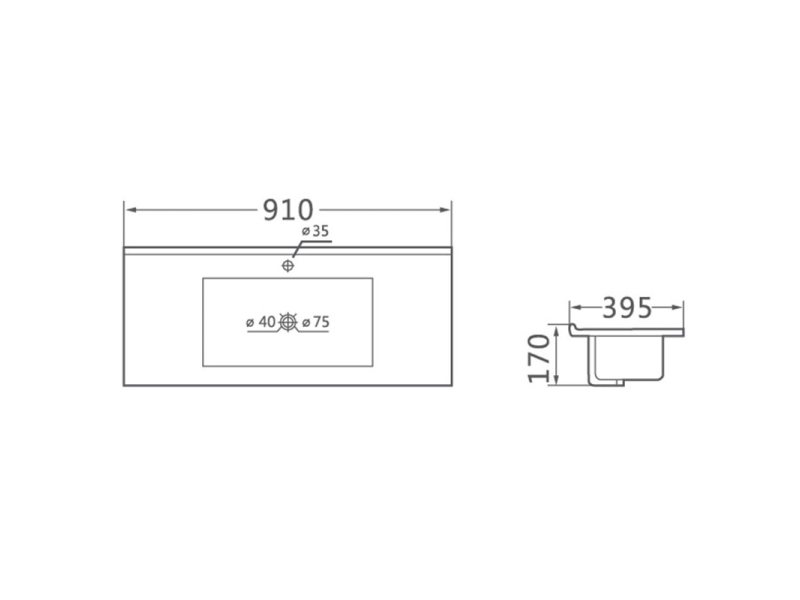 Купить Мебельная раковина Vincea, 90 см, белая, VBS-13990S1