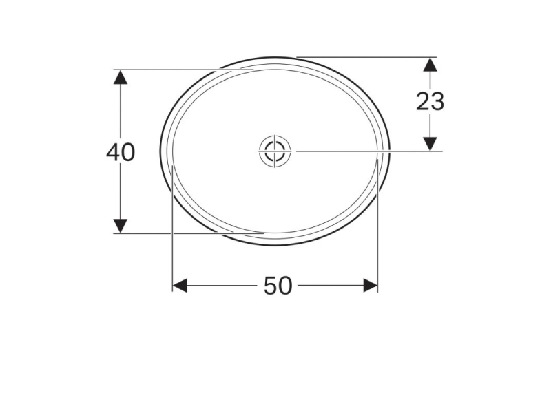 Купить Раковина Geberit Variform 500.754.01.2, 56 x 46 см, белая