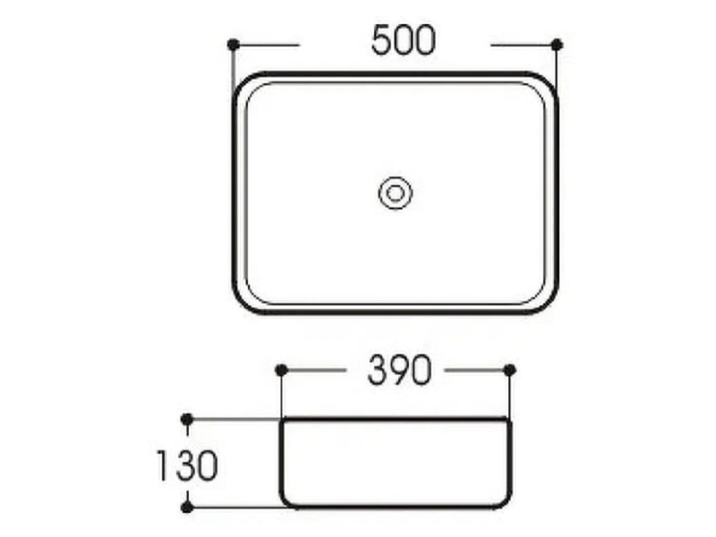 Купить Раковина Aquatek Вега, 50 х 39 см, накладная, белая, AQ5515-00