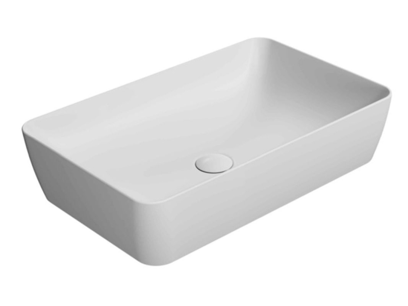 Купить Раковина GSI Nubes накладная, 60 x 38 см, белый матовый, 903609