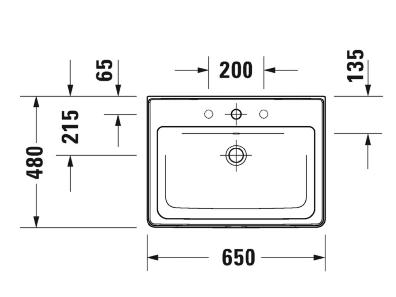 Купить Раковина Duravit D-Neo 65 x 48 см, белая, 2367650000