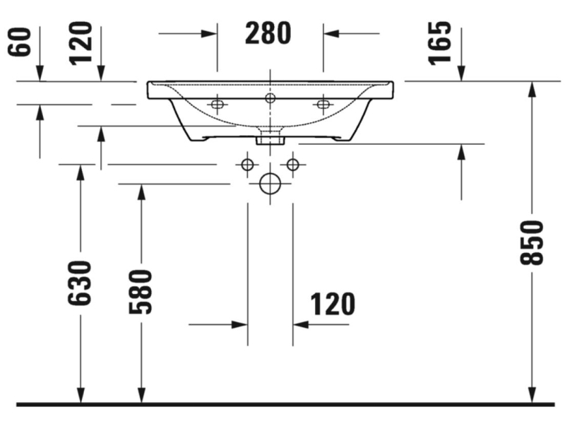 Купить Раковина Duravit D-Neo 65 x 48 см, белая, 2367650000