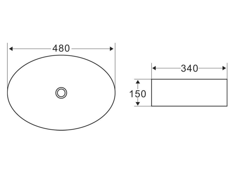 Купить Раковина Belbagno 48 см, белый, BB1085