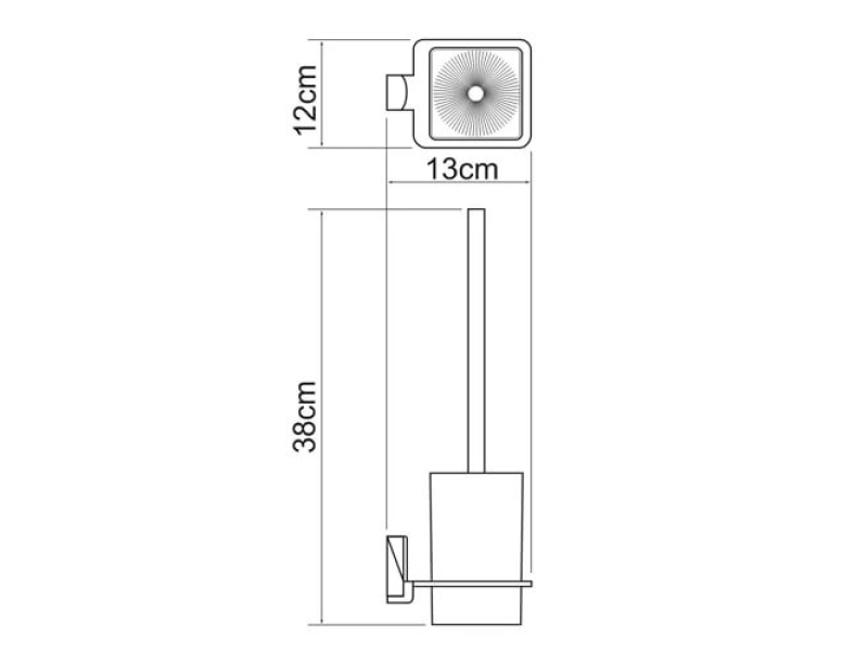 Купить Ершик подвесной WasserKRAFT Leine, K-5027W