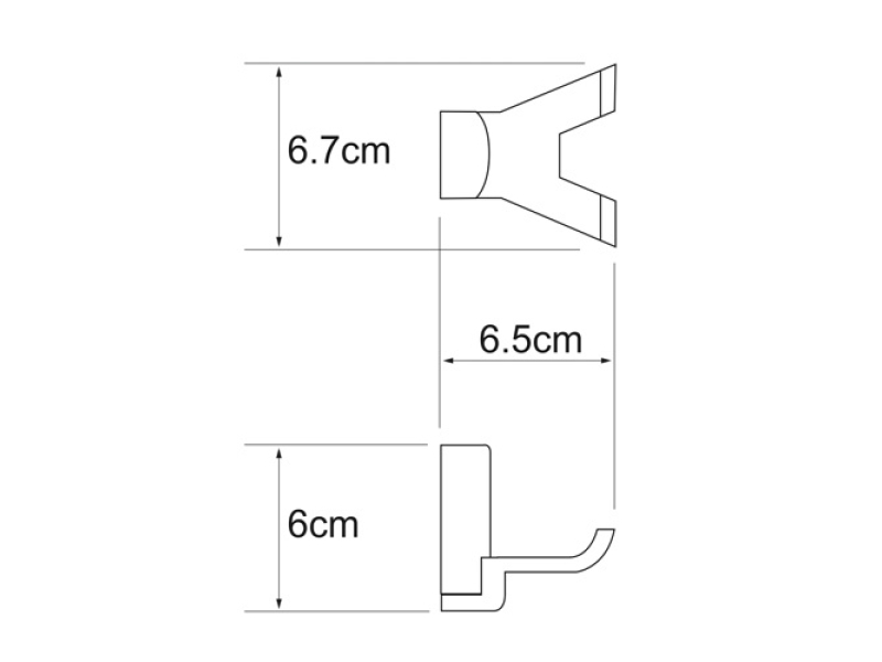 Купить Крючок двойной WasserKRAFT Leine, K-5023DW