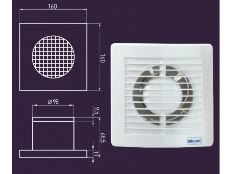 Купить Вентилятор Migliore VentiLaTorro 100, ML.VTR-50.510, с декоративной решеткой, хром