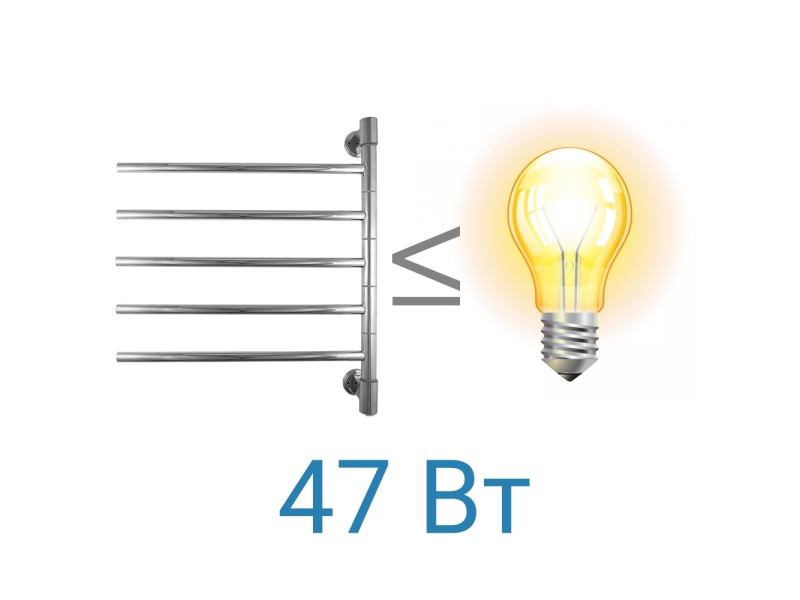 Купить Полотенцесушитель электрический Energy I chrome G5, ширина 55.5 см, высота 64 см