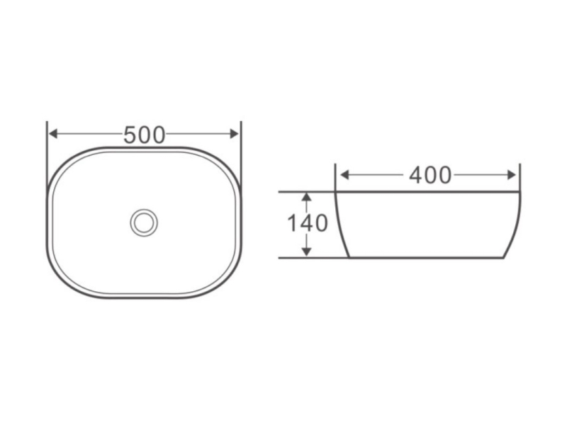 Купить Раковина BelBagno BB1302-H301, 50 х 40 см, накладная, цвет чёрный матовый