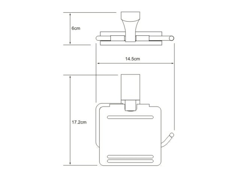 Купить Держатель для туалетной бумаги WasserKRAFT Leine, с крышкой, K-5025W