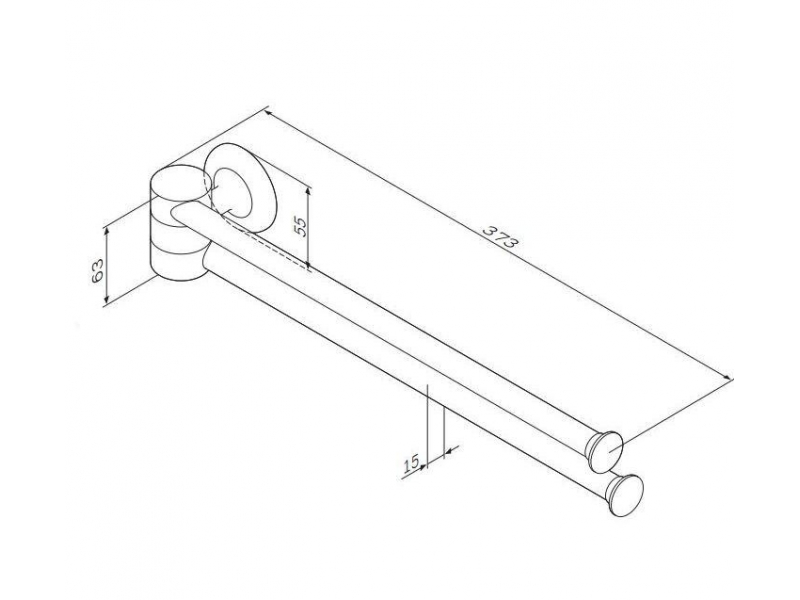 Купить Вешалка-вертушка Am.Pm Like A8032600 двойная для полотенец