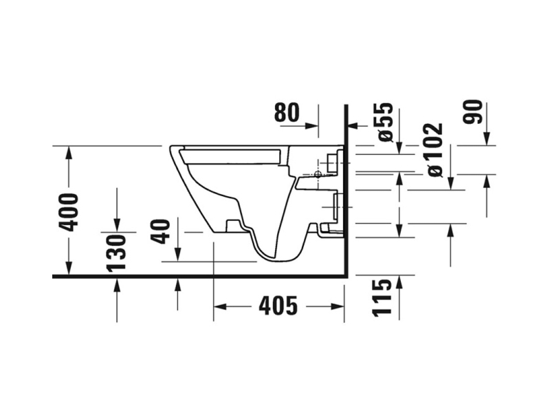 Купить Унитаз подвесной Duravit D-Neo Rimless, безободковый, сиденье микролифт, белый, 45770900A1