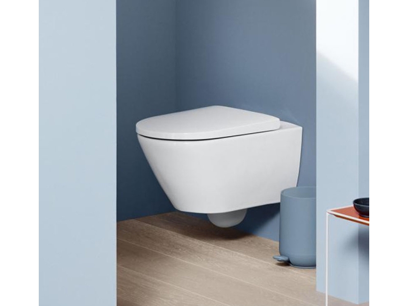 Купить Унитаз подвесной Duravit D-Neo Rimless, безободковый, сиденье микролифт, белый, 45770900A1