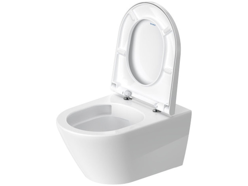 Купить Унитаз подвесной Duravit D-Neo Rimless, безободковый, сиденье микролифт, белый, 45770900A1