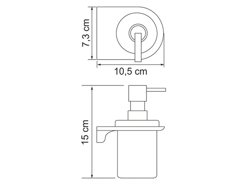 Купить Дозатор для жидкого мыла Kammel, 170 мл, K-8399W