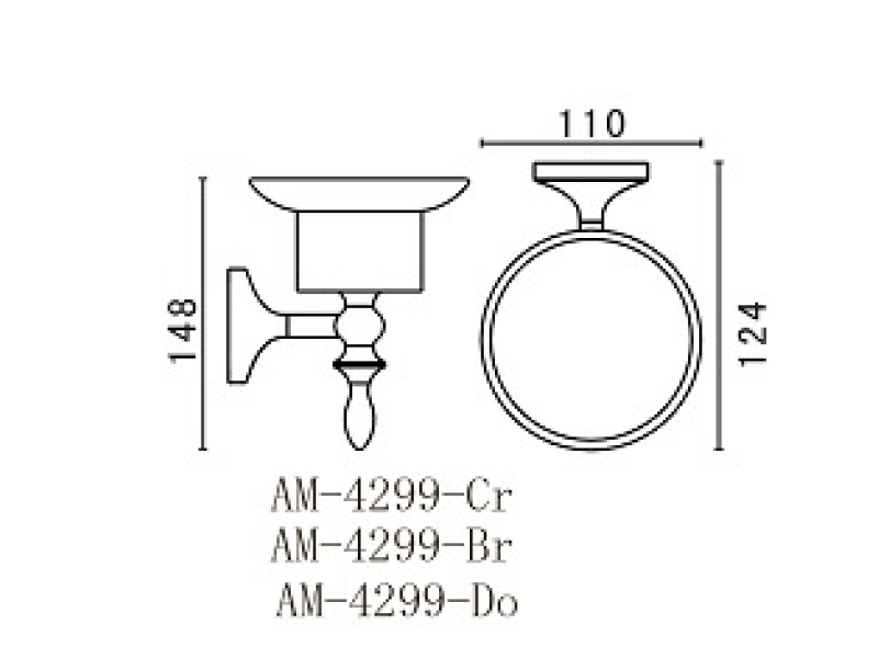 Купить Мыльница Art&Max Bohemia AM-E-4299-Br, бронза