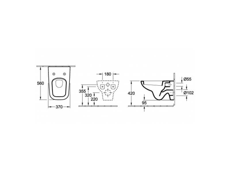 Купить Подвесной унитаз Villeroy&Boch Joyce 5607 R001