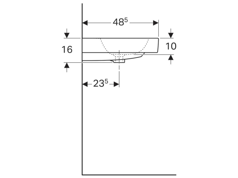 Купить Раковина Geberit iCon 124120000, 120 х 48,5 см, двойная, переливы и отверстия под смесители по центру чаш, белая