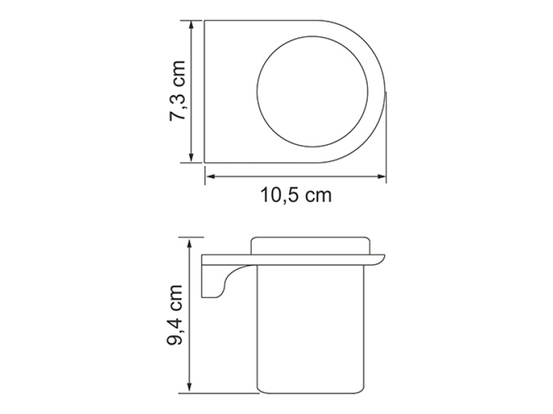 Купить Стакан для зубных щеток WasserKRAFT Kammel, стеклянный, K-8328W