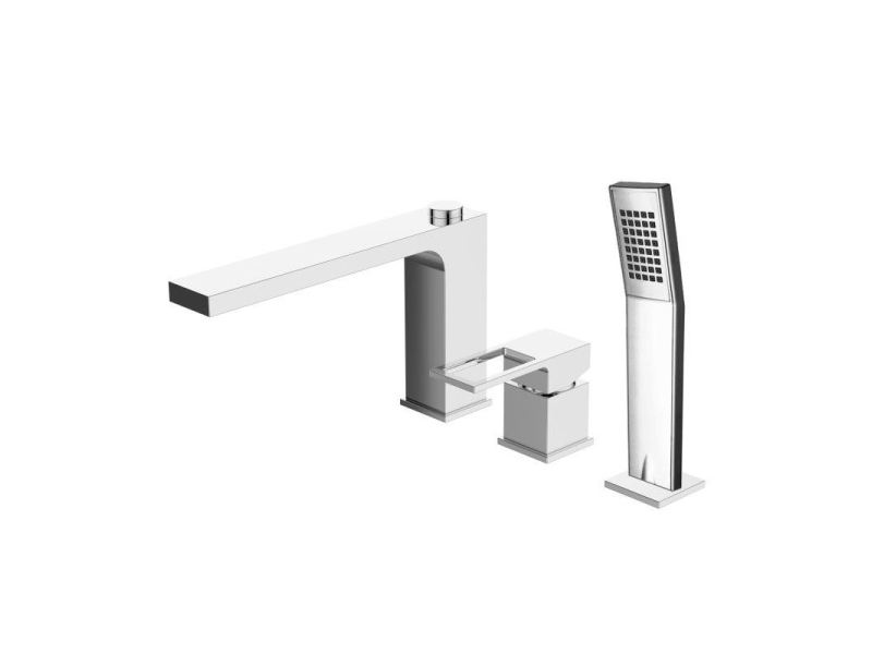 Купить Смеситель BelBagno Romano ROM-BVD-CRM, для ванны и душа, на борт ванны, хром